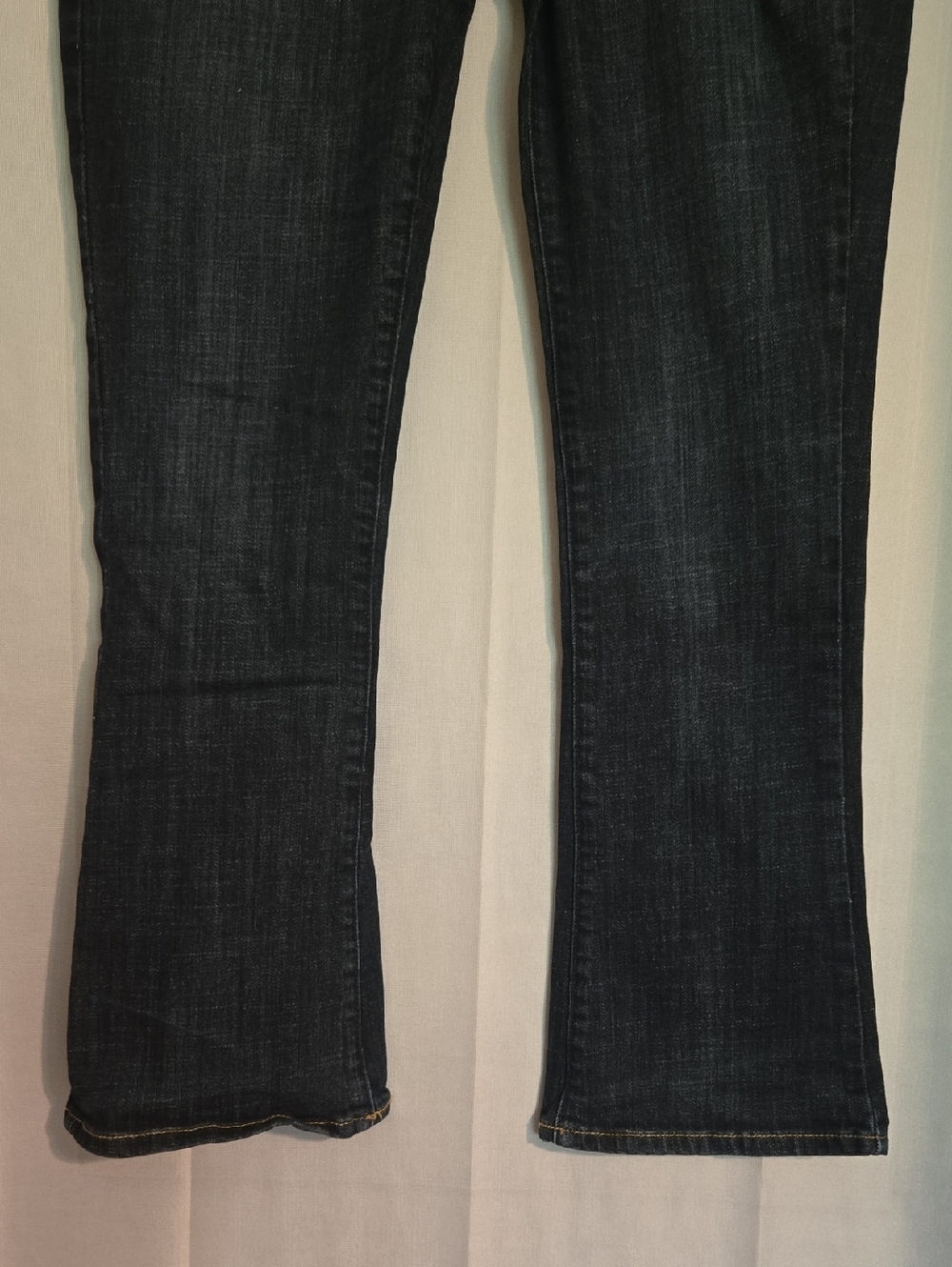 American Eagle Women's Dark Blue Embellished Back-Pocket Skinny Kick Jeans Sz 12 - Picture 6 of 8